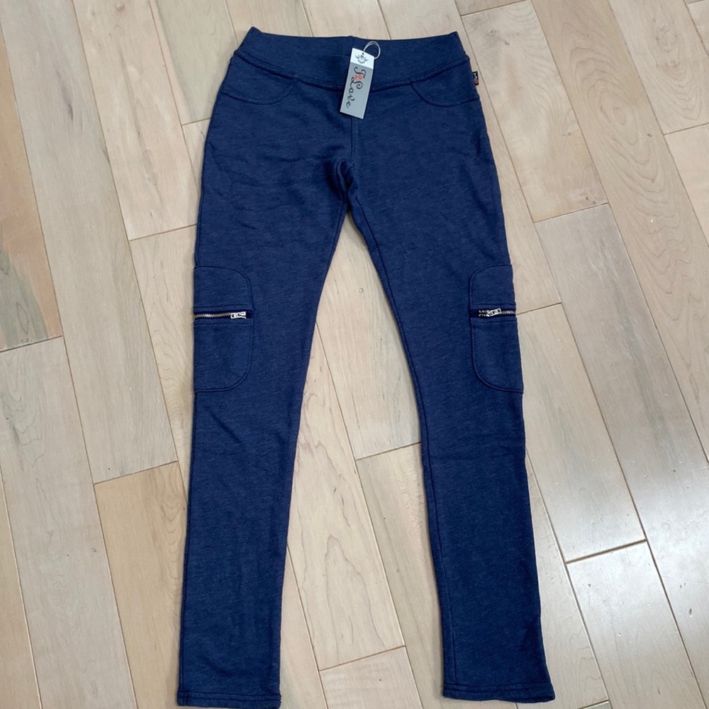 T2Love girls soft stretch combed terry cotton leggings pants